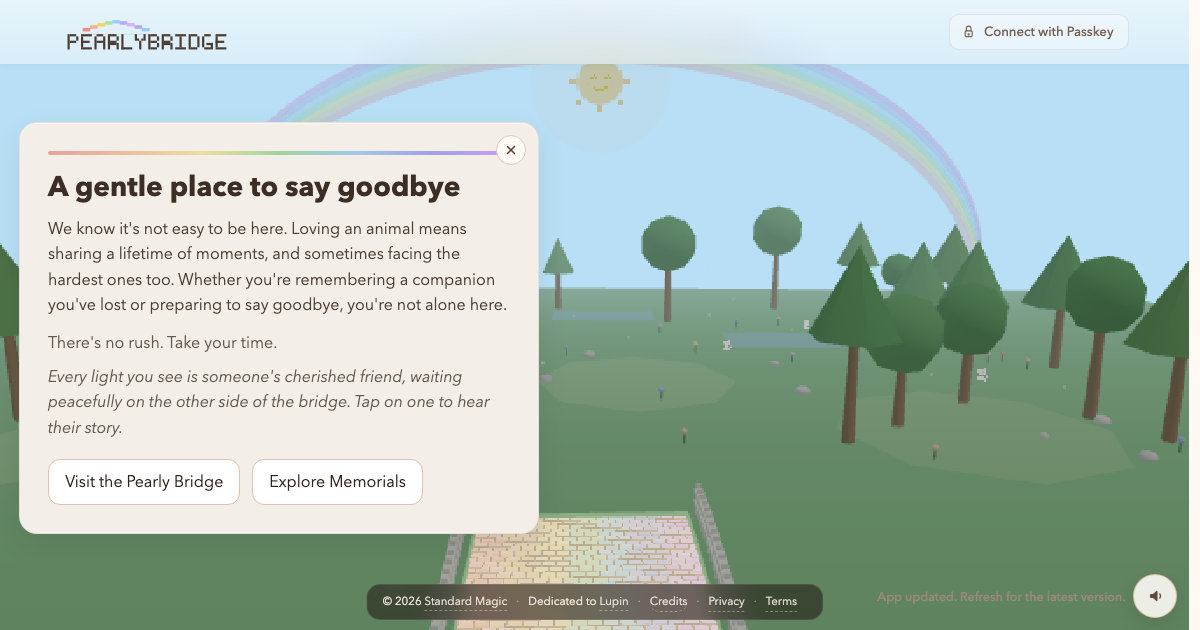 Pearly Bridge remembrance experience